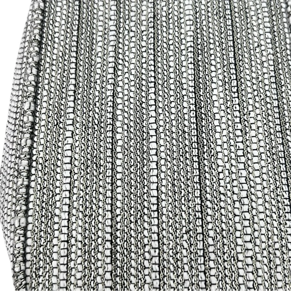 Chanel Black and White Cosmetic Bag with Textured Design - Picture 5 of 12